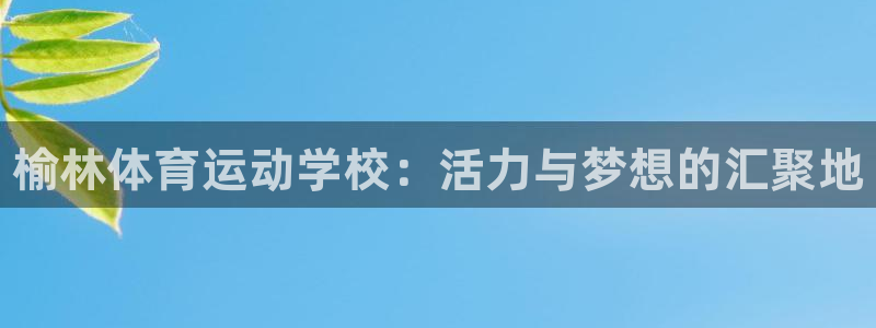 必发官方正版app科技：榆林体育运动学校：活力与梦想