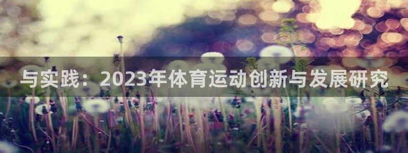 必发官方正版app官网：与实践：2023年体育运动创